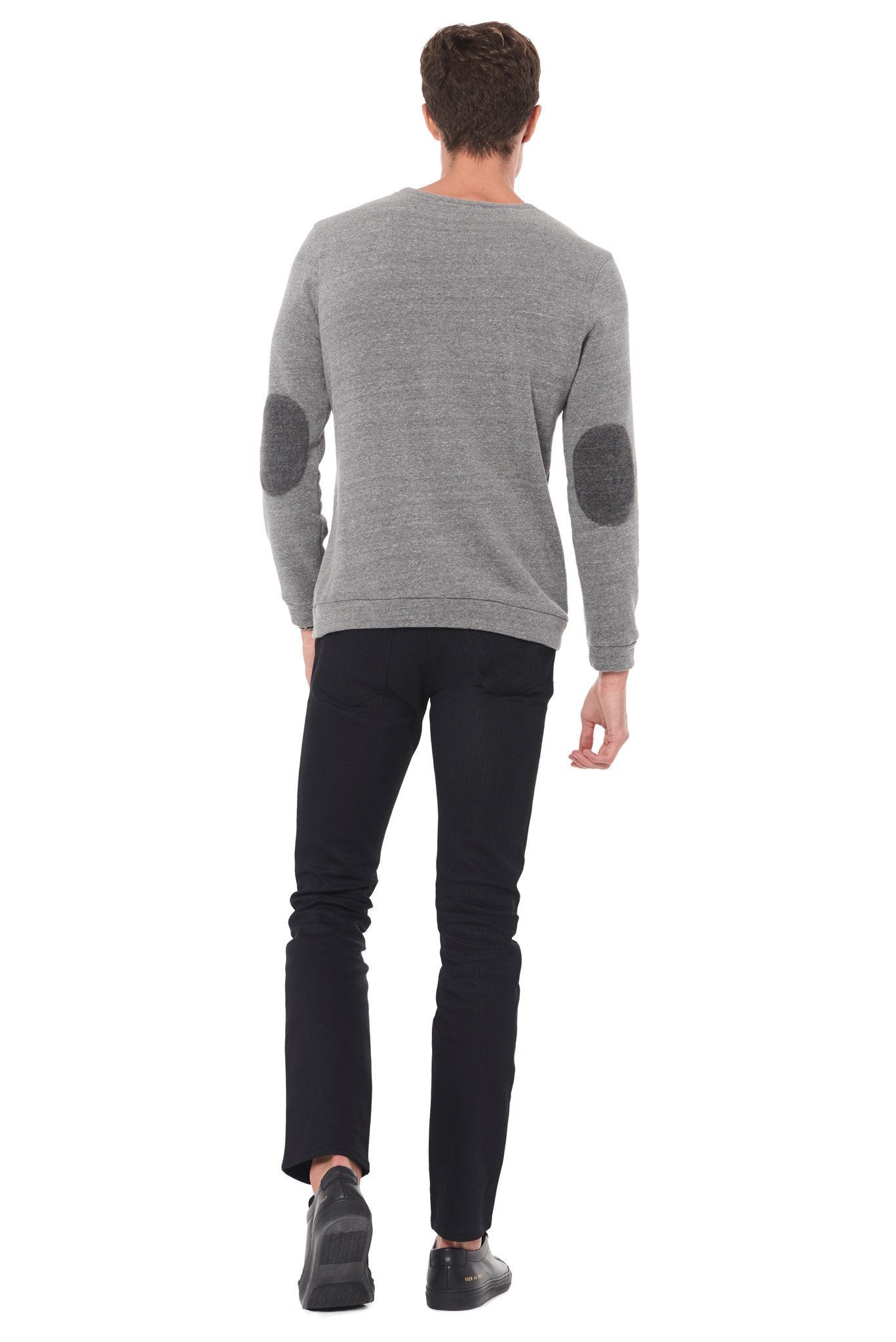 Men's French Terry Patch Sleeve Sweatshirt