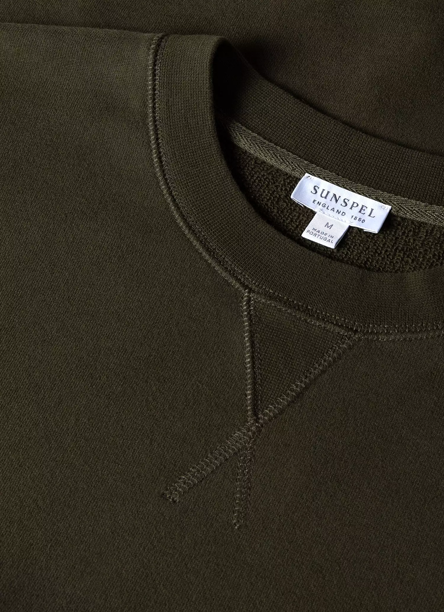 Men's Loopback Sweatshirt in Dark Olive