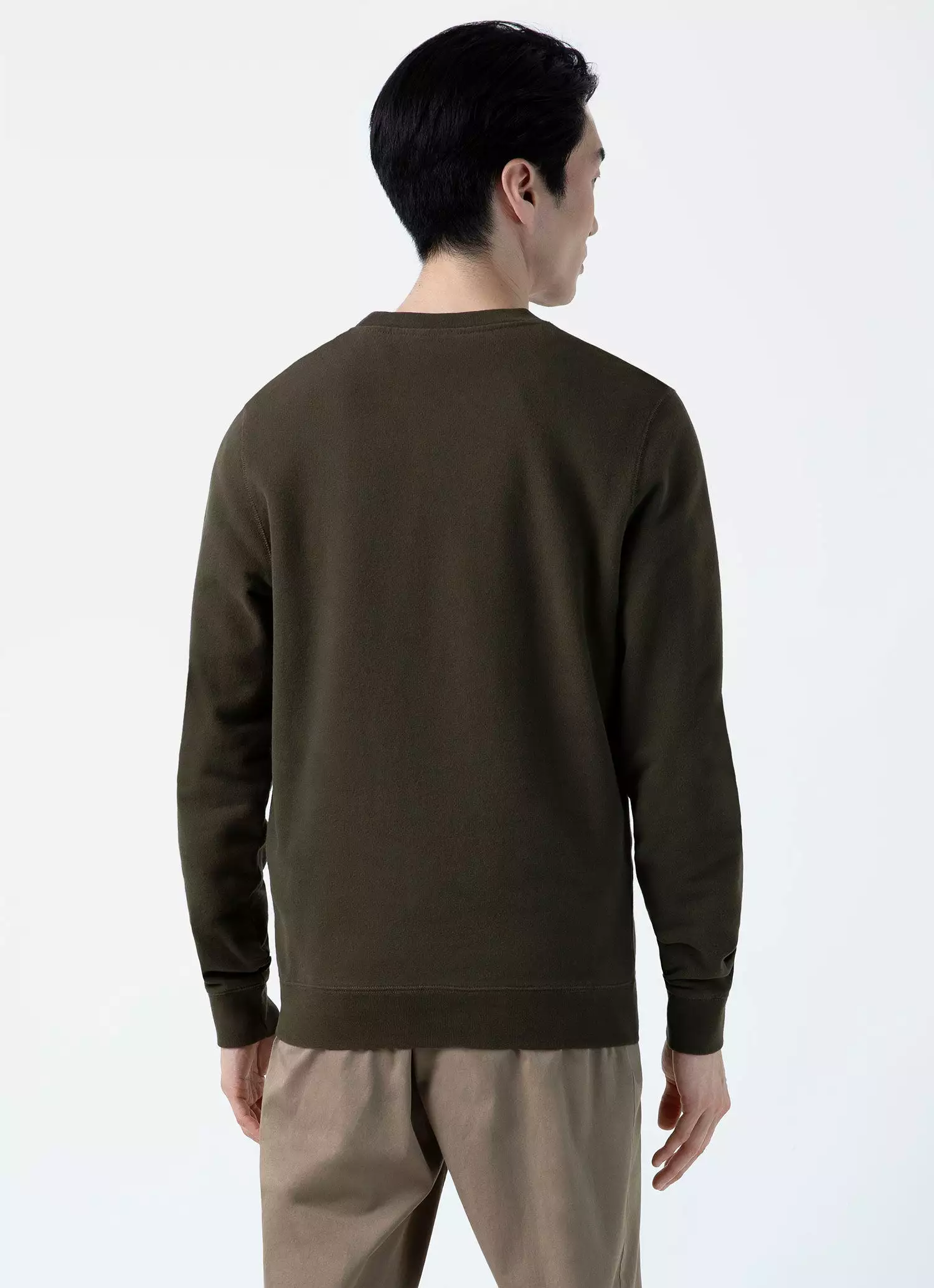 Men's Loopback Sweatshirt in Dark Olive