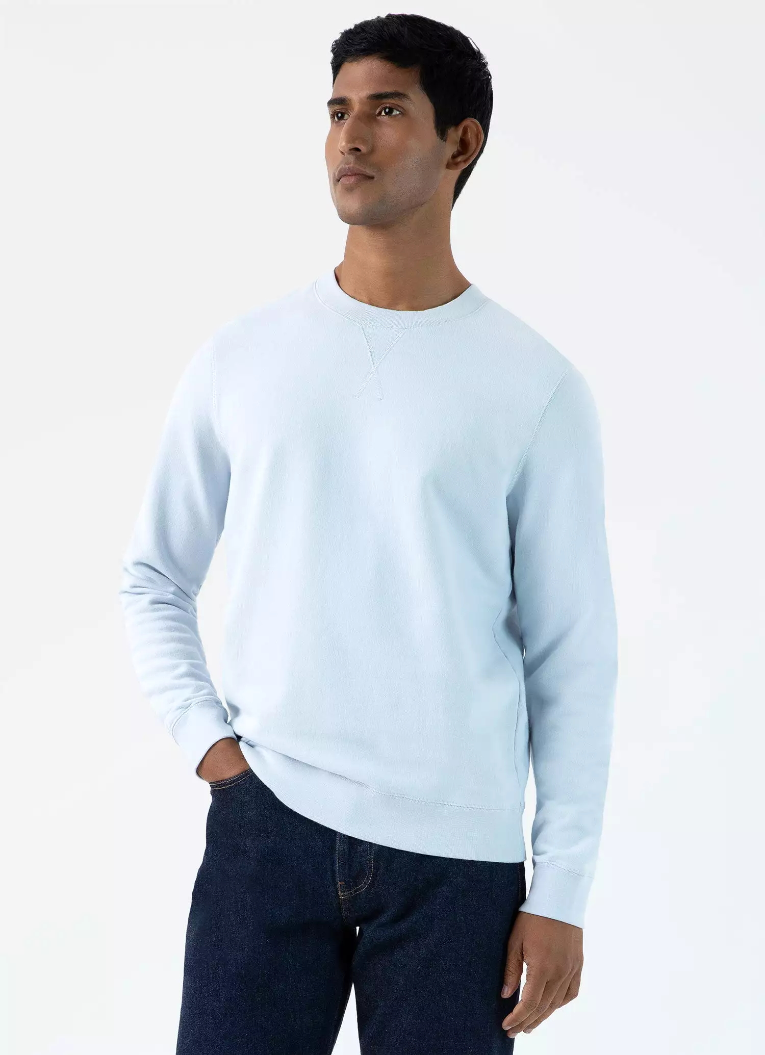 Men's Loopback Sweatshirt in Light Blue