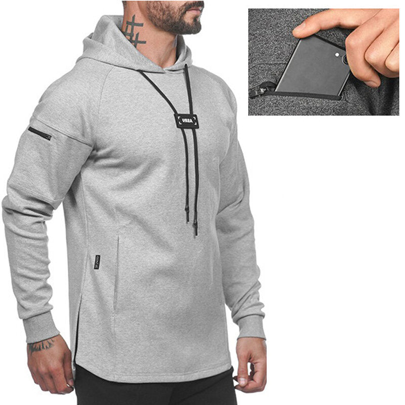 Men's Pullover Hoodie Sports Tops Spring Autumn Soft Breathable Sweat-absorbing Sports Tops Outdoor Casual Basketball Training R