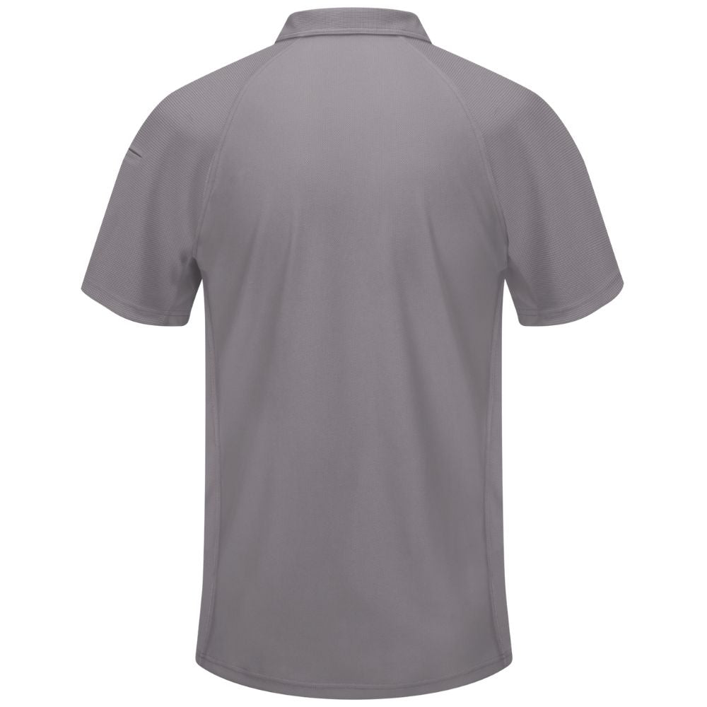 Men's Red Kap Short Sleeve Performance Knit Flex Series Men's Active Polo SK92 - Grey