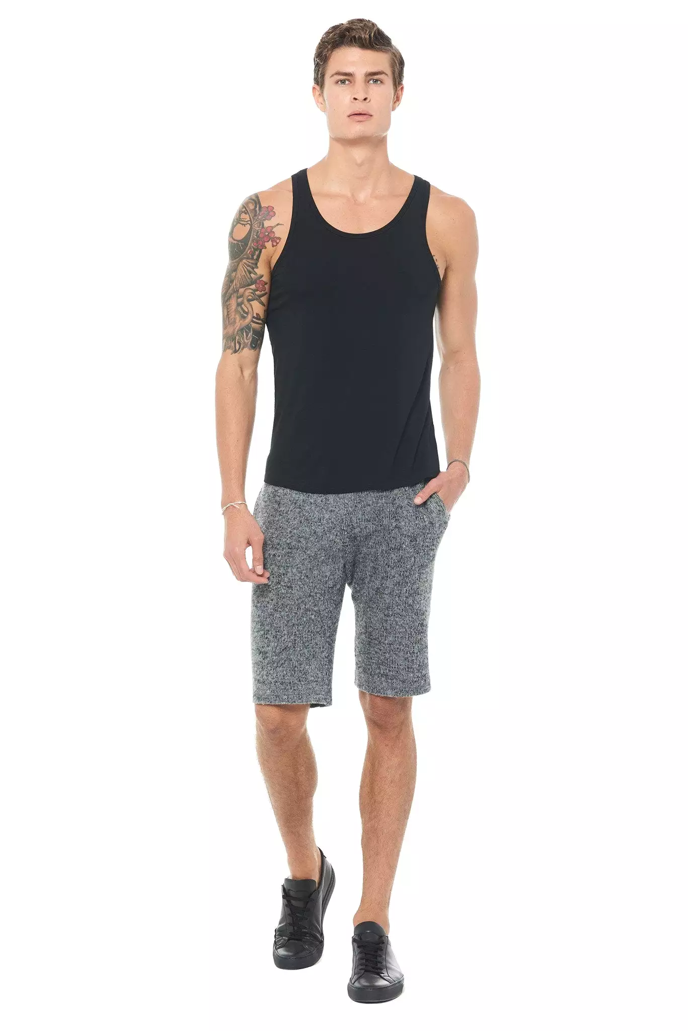 Men's Soft Knit Melange Shorts