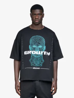 MENTAL GROWTH SIDEJEANS TEE BLACK