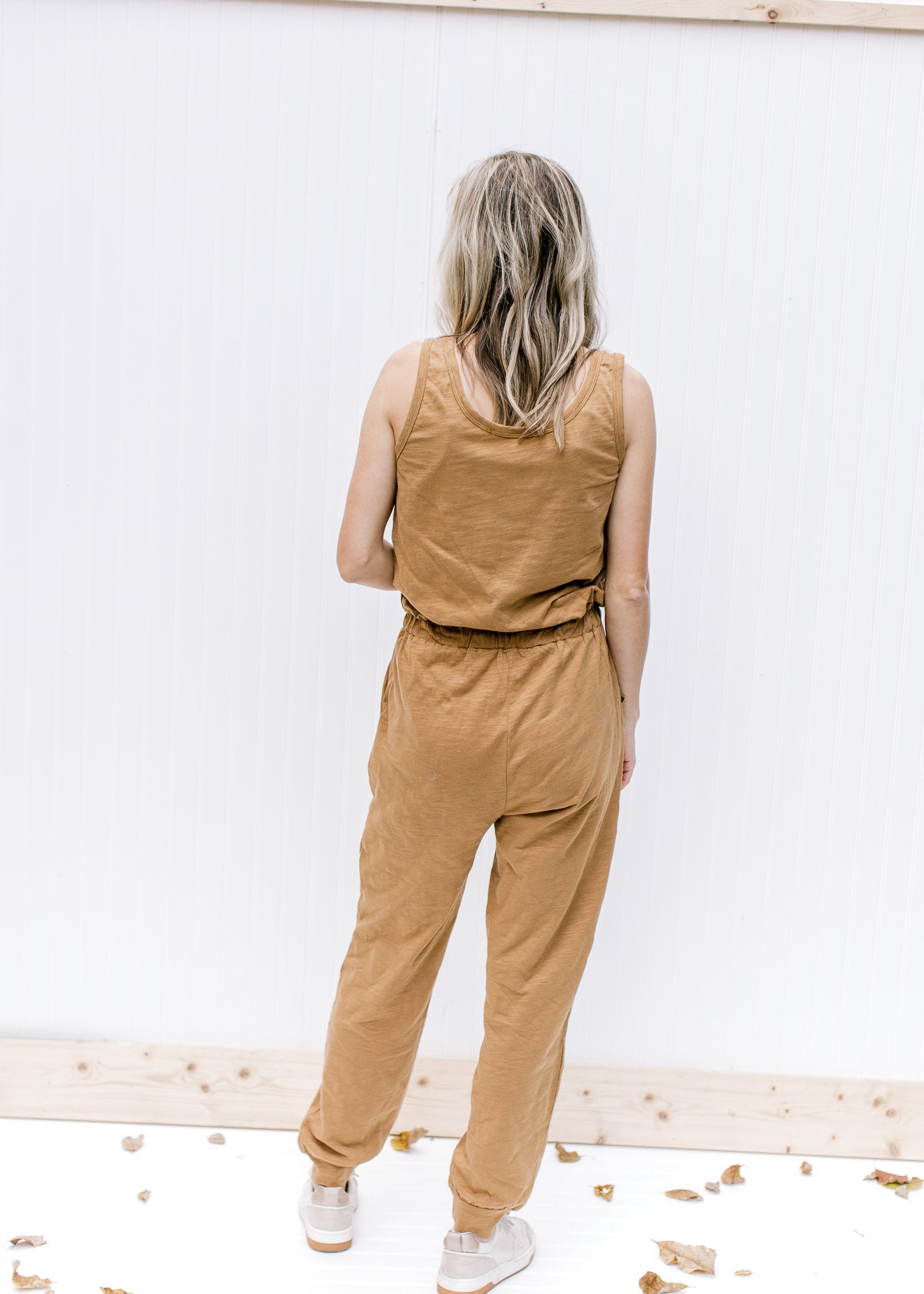 Mocha Jumpsuit Cardigan Set