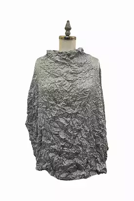 Moth Pebble Poncho | Dove Grey