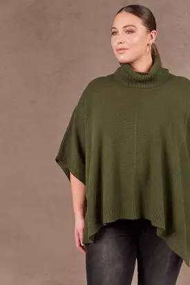 Nawi Poncho - Olive