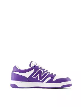 New Balance 480 Trainers White / Prism Purple