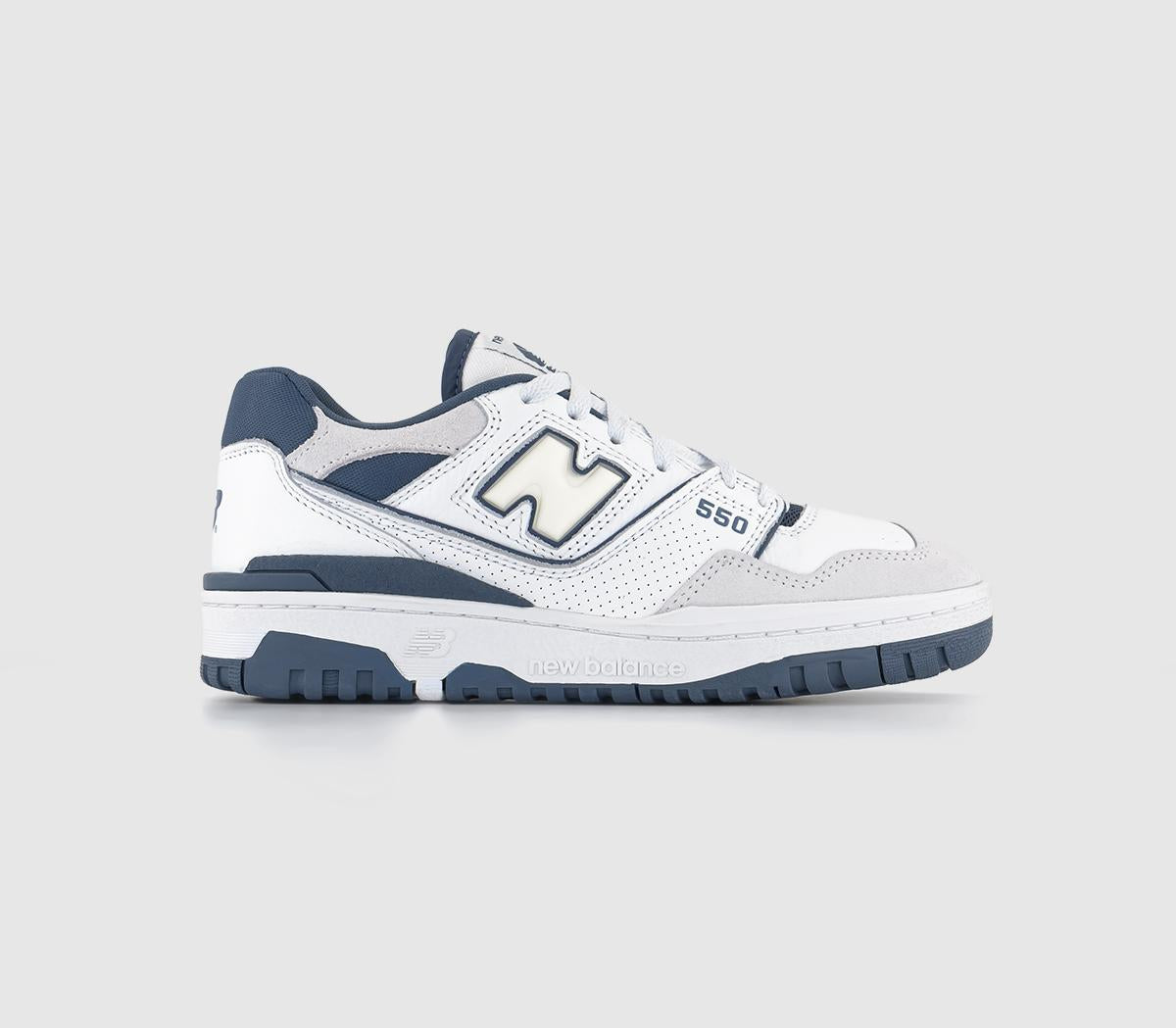 New Balance Bb550 White Navy Offwhite Uk Size 4