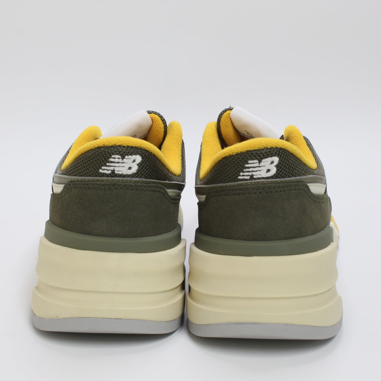 New Balance U997 Convert Green Cream Yellow Trainers