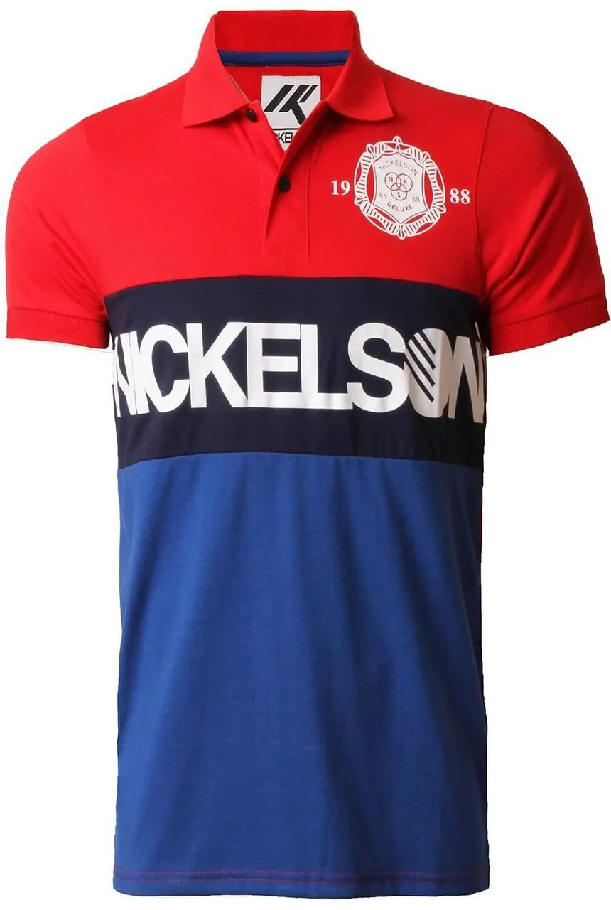 Nickelson Men's Limehouse Polo Shirt Postbox Red