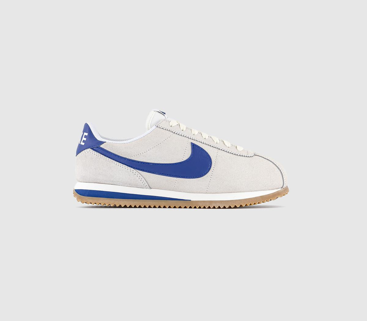 Nike Cortez Pale Ivory Deep Royal Blue Sail Gum Light Brown Trainers