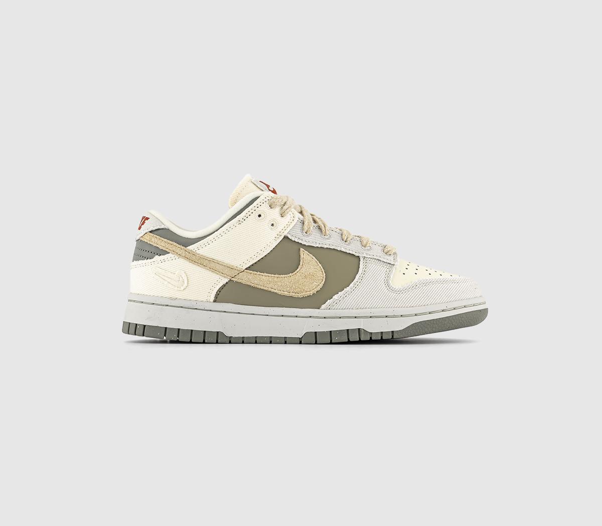 Nike Dunk Low Trainers Coconut Milk Sesame Alabaster Light Bone Neutral