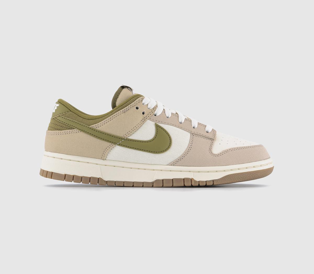 Nike Dunk Low Trainers Sail Pacific Moss Cream Light Limestone