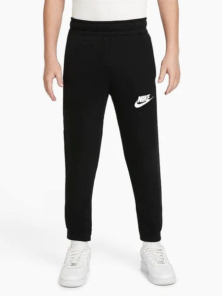 NIKE JUNIOR CLUB FLEECE BLACK JOGGER TRACKPANTS