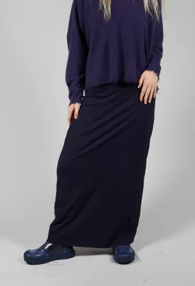 Ombre Midi Skirt in Grape Cloud