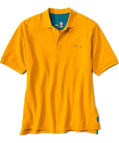 Orvis Men's The Orvis Signature Polo Shirt Turmeric