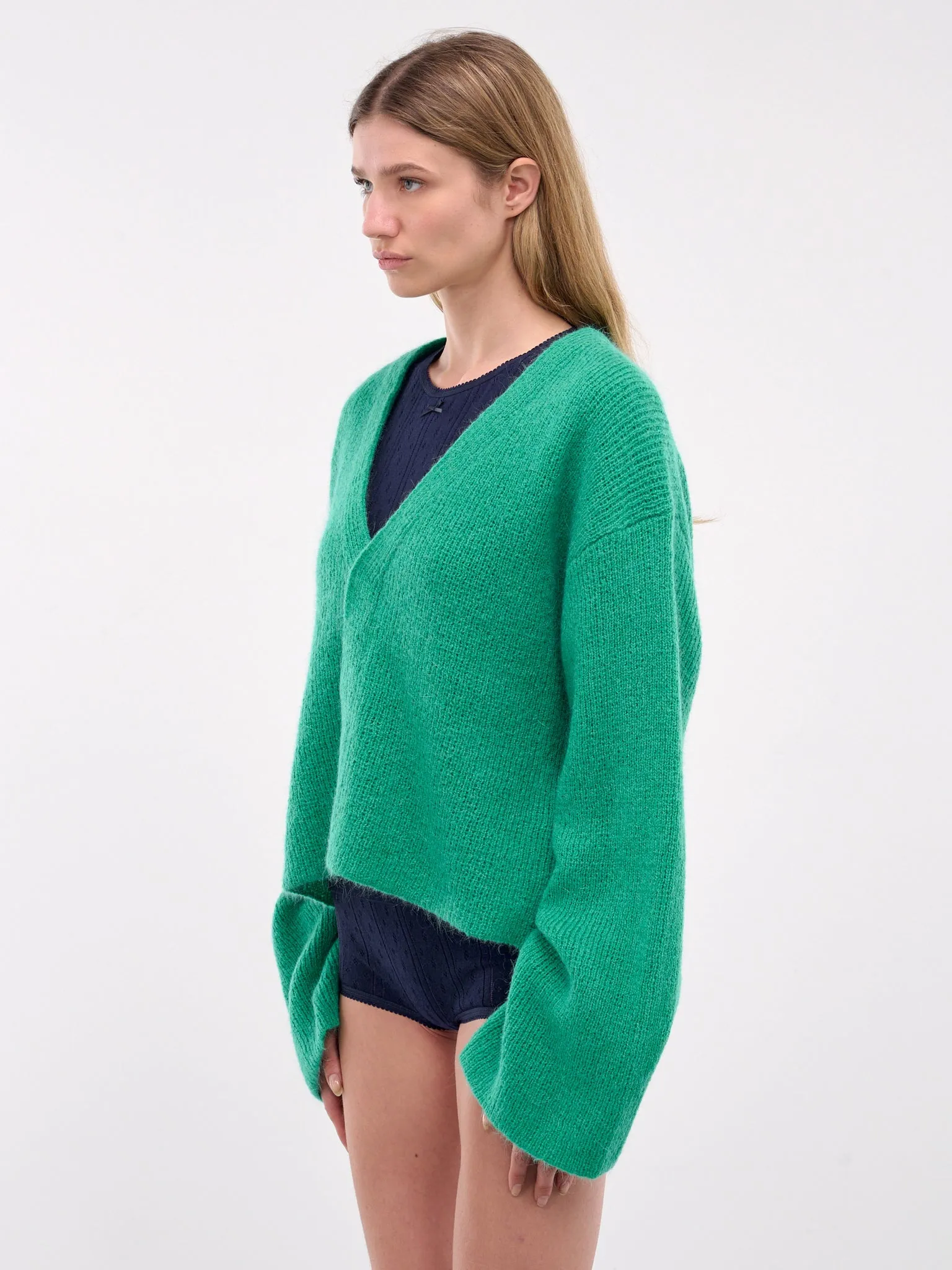 Oversized Knit Cardigan (KW1286-YN0314-JADE)