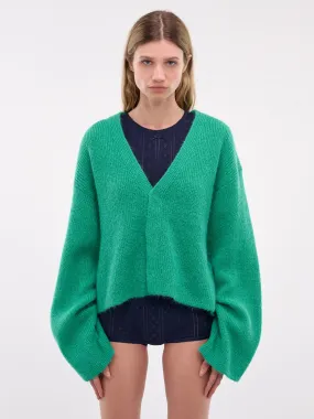 Oversized Knit Cardigan (KW1286-YN0314-JADE)