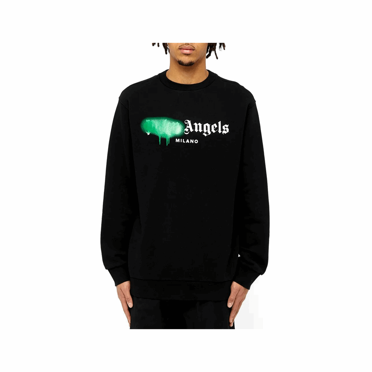 Palm Angels Milano Sprayed Logo Men's Sweatshirt