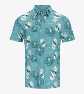 PINEAPPLE SKULLZ 2.0 POLO - SAGE