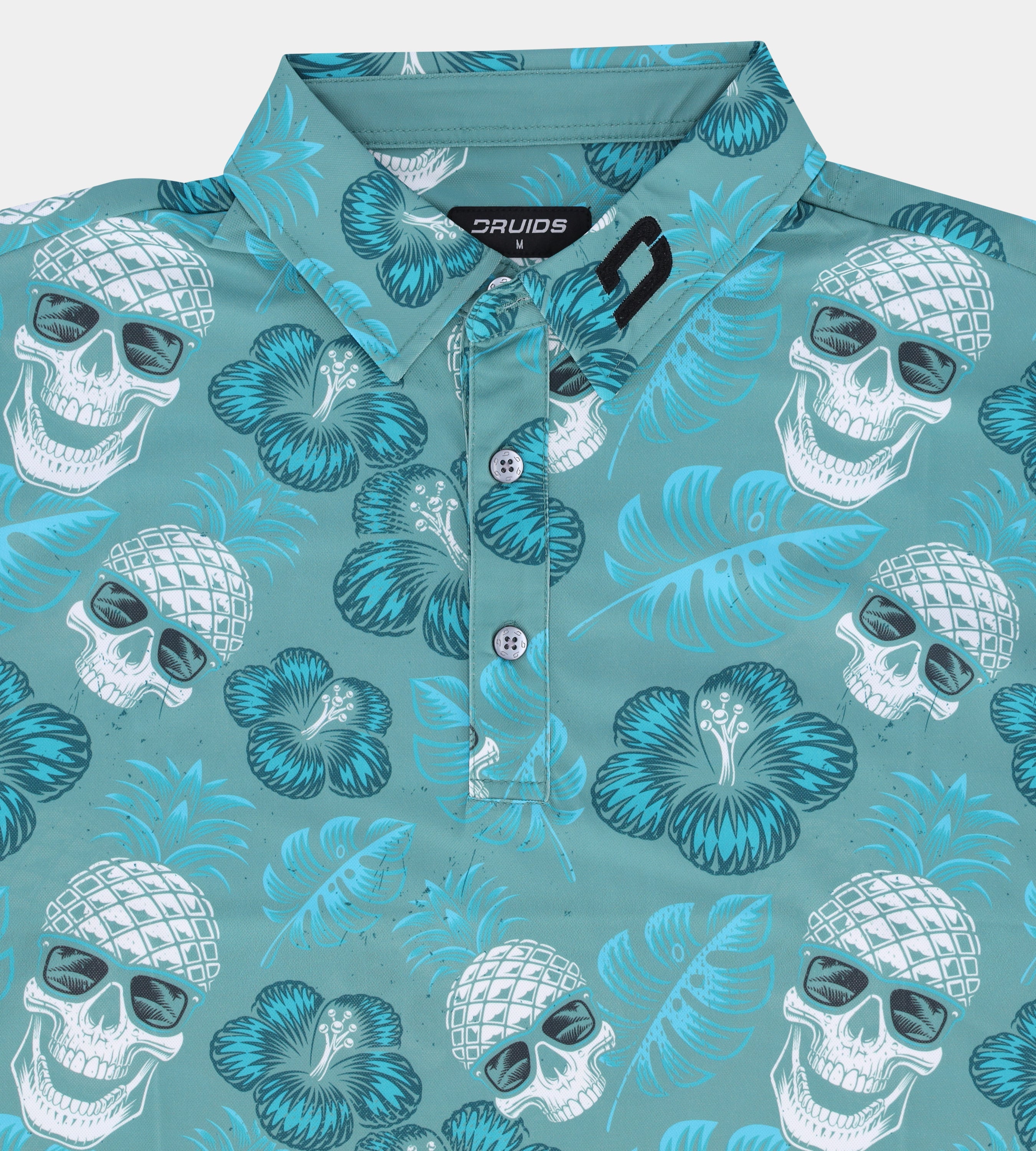 PINEAPPLE SKULLZ 2.0 POLO - SAGE