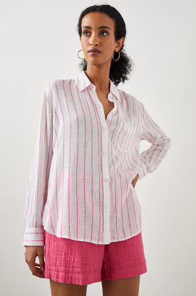 Pink Pineapple Stripe Charli Shirt