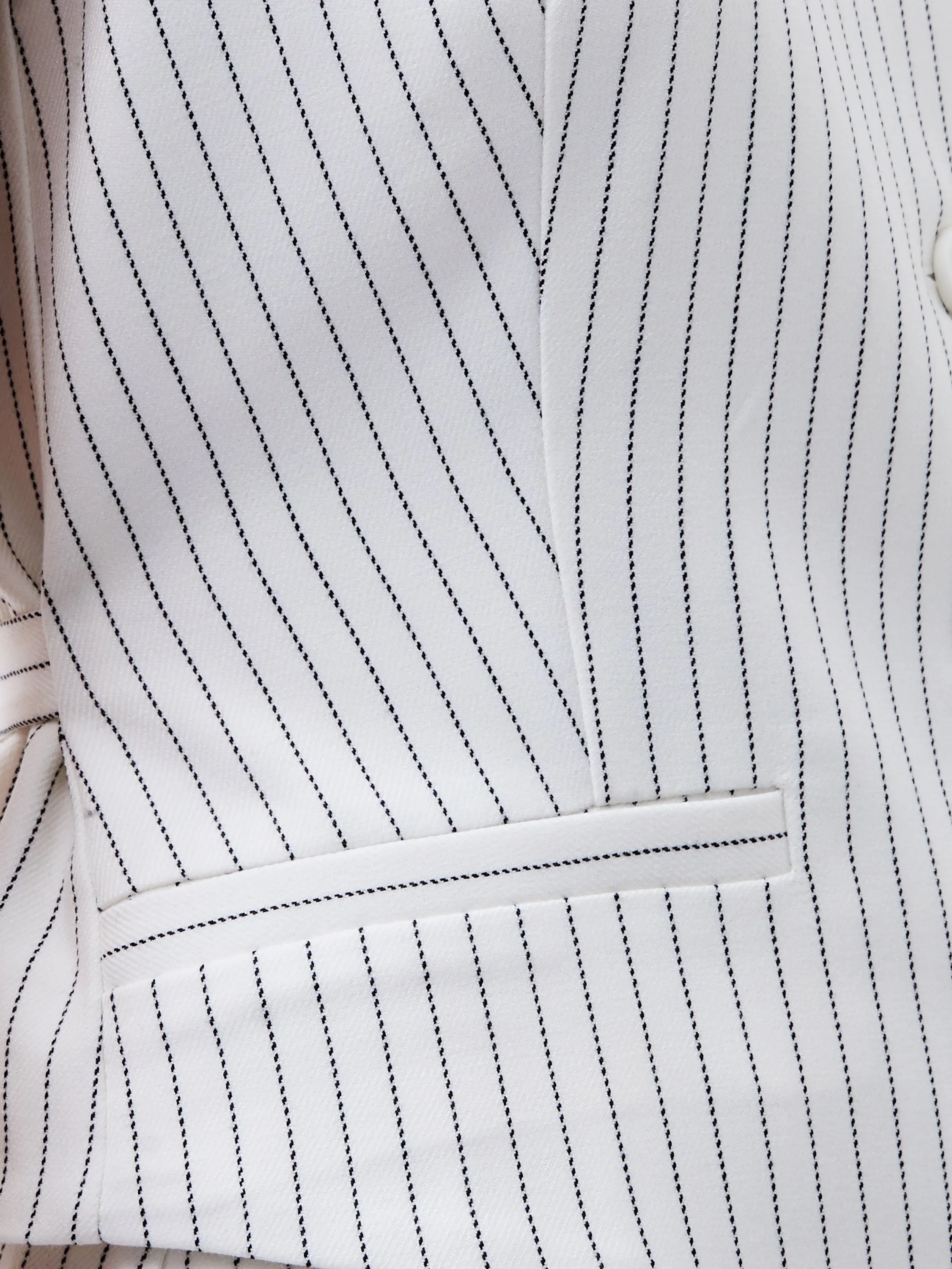 Pinstripe Cropped Waistcoat