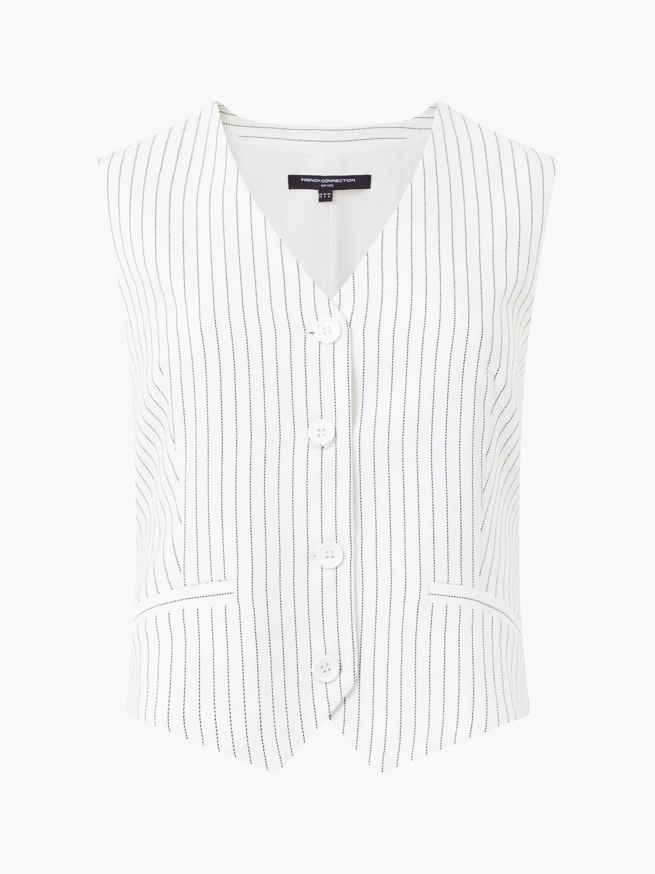 Pinstripe Cropped Waistcoat