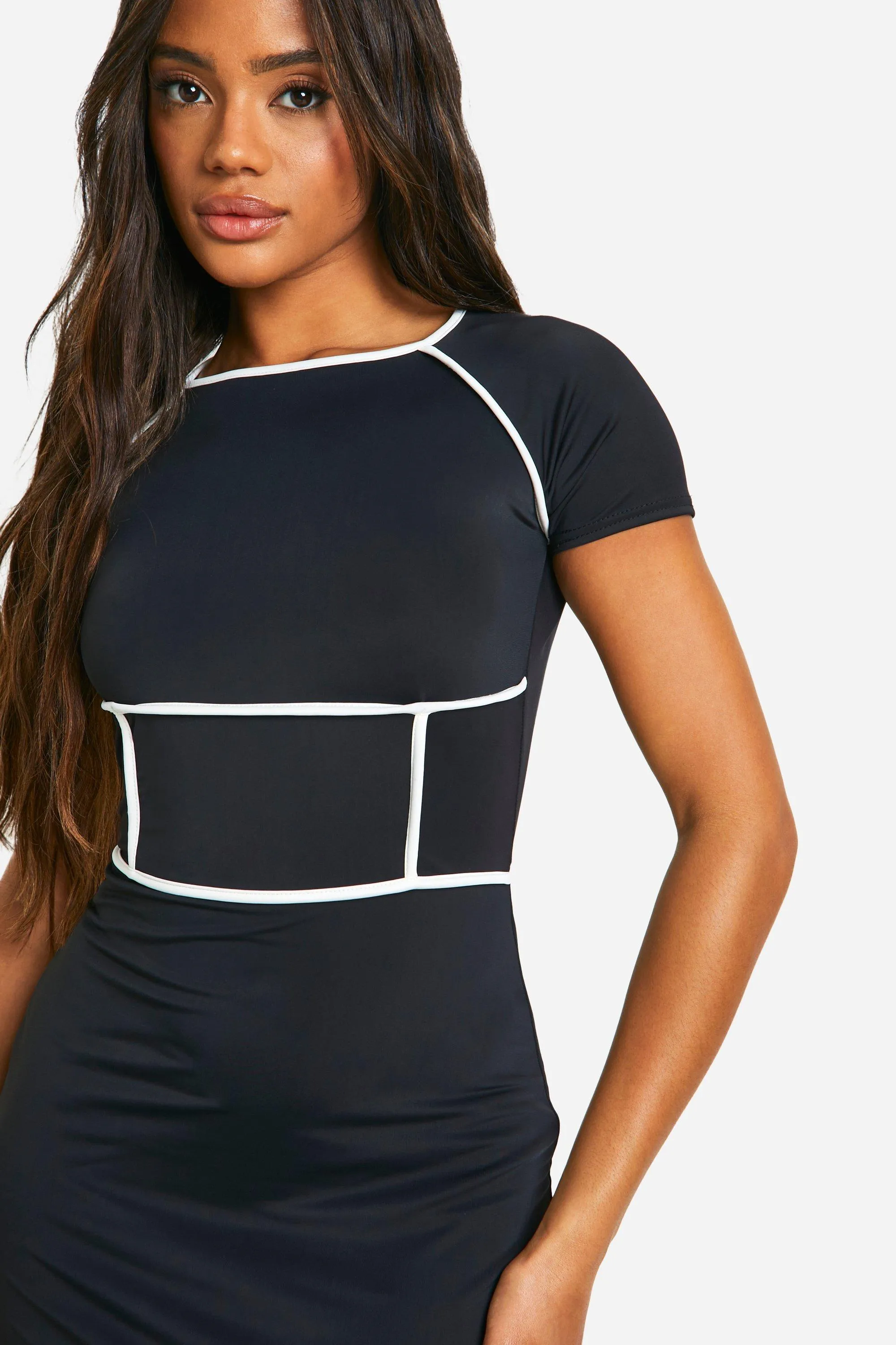 Playsuits | Contrast Tennis Style Skort Playsuit | boohoo