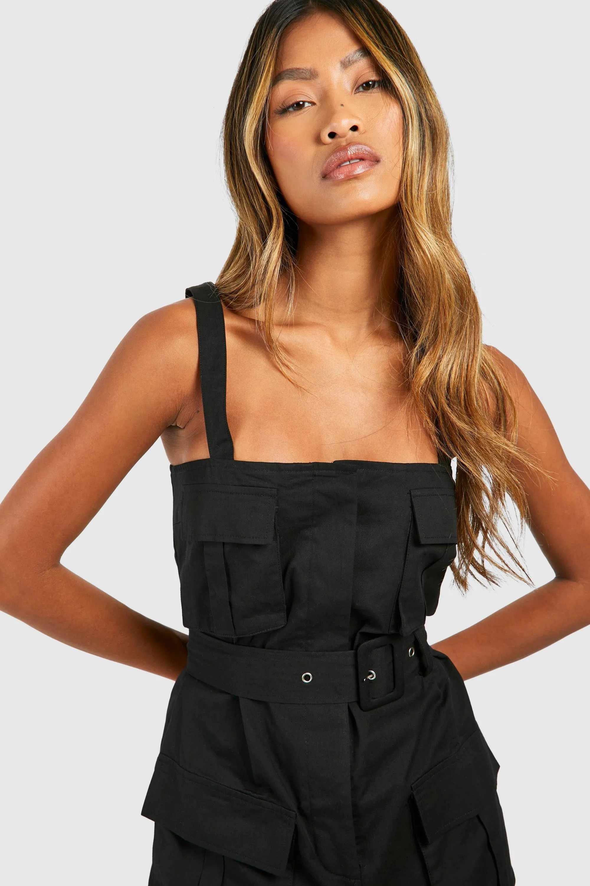 Playsuits | Utility Cargo Playsuit | boohoo