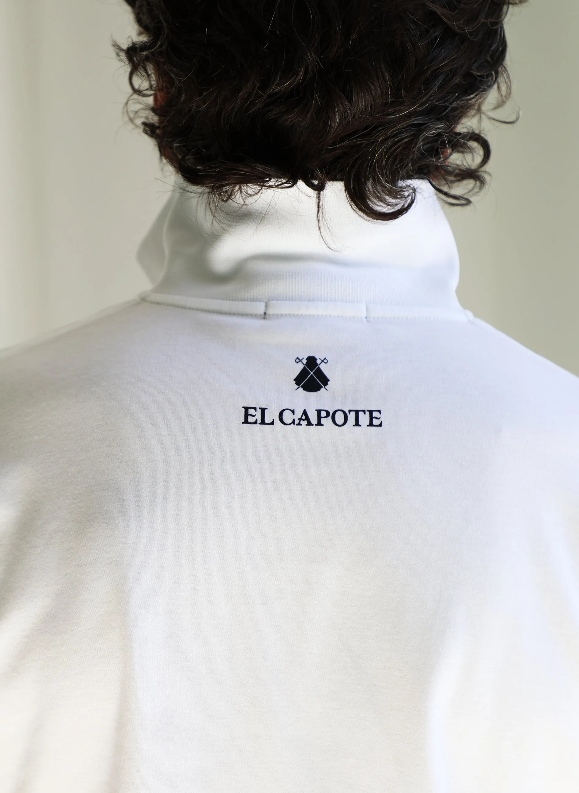 Polo Hombre Blanco Espaa Interlock