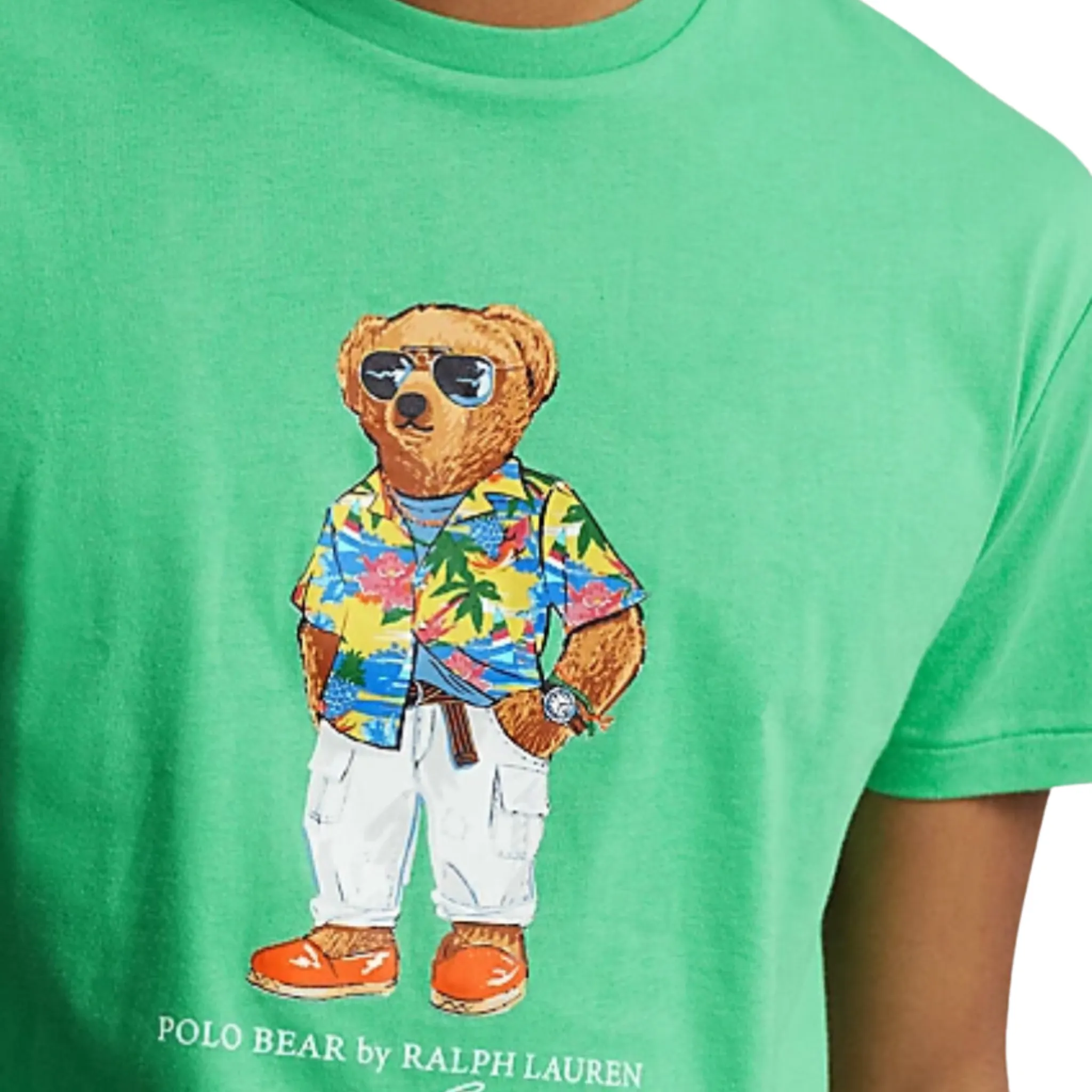 Polo Ralph Lauren Classic Fit Polo Bear Jersey T-Shirt (Green)