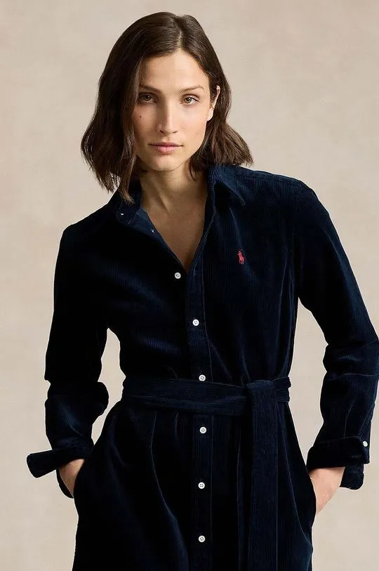 Polo Ralph Lauren corduroy dress navy blue color 211941474