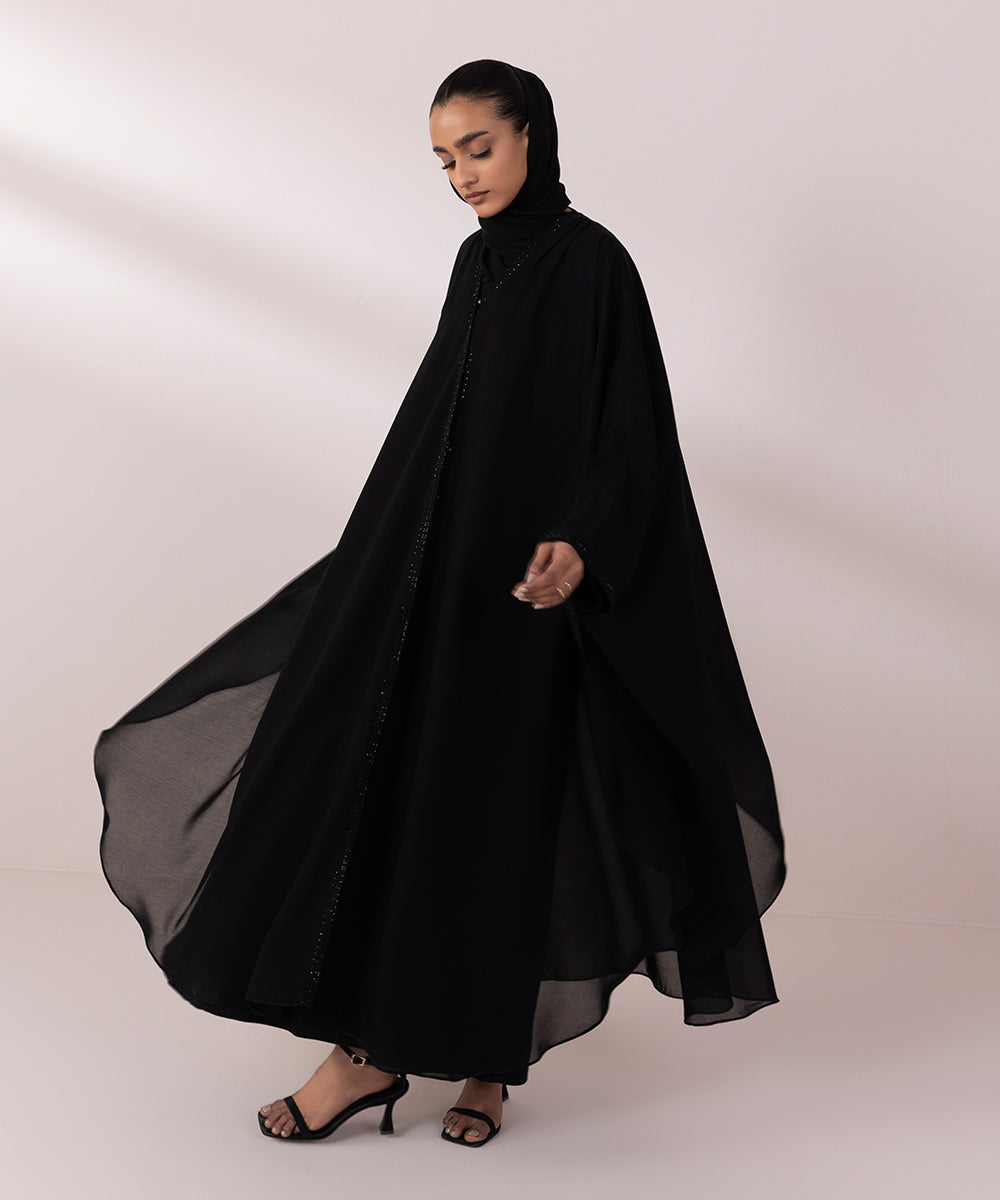 Poncho Abaya Set