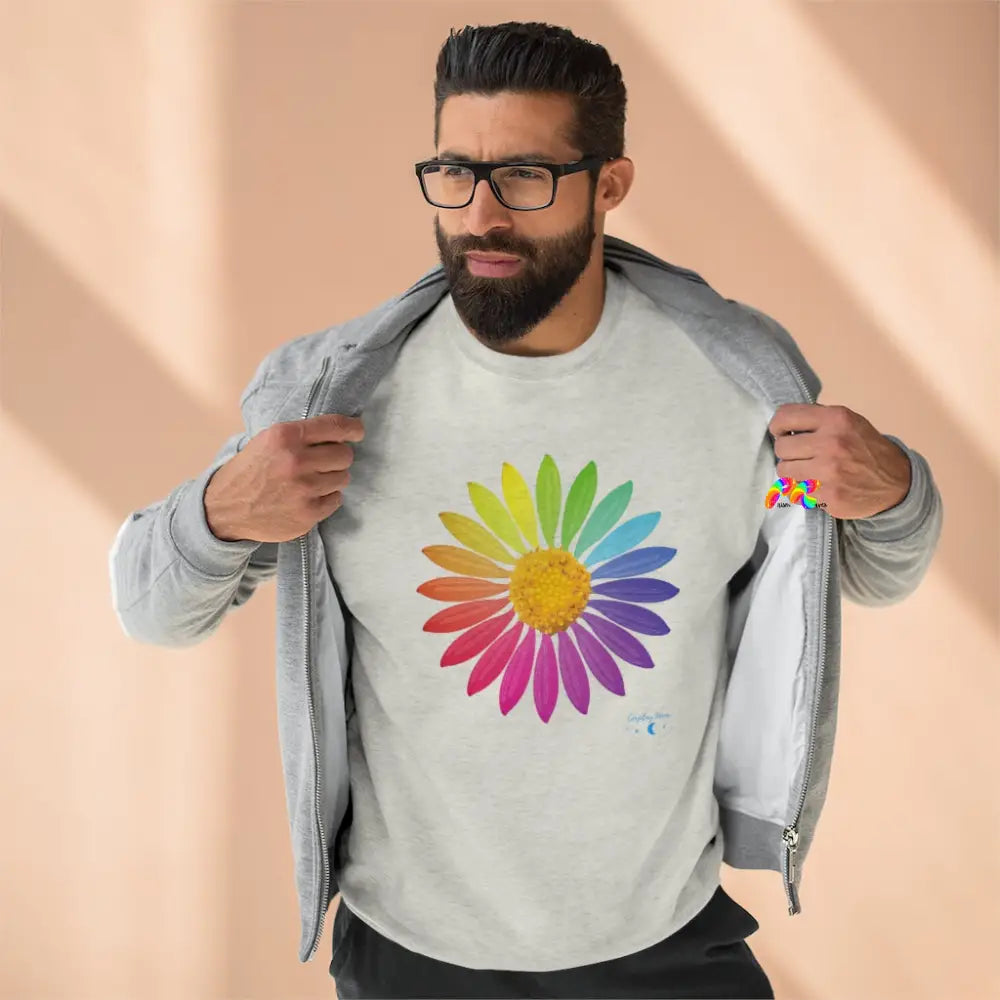 Rainbow Flower Unisex Sweatshirt