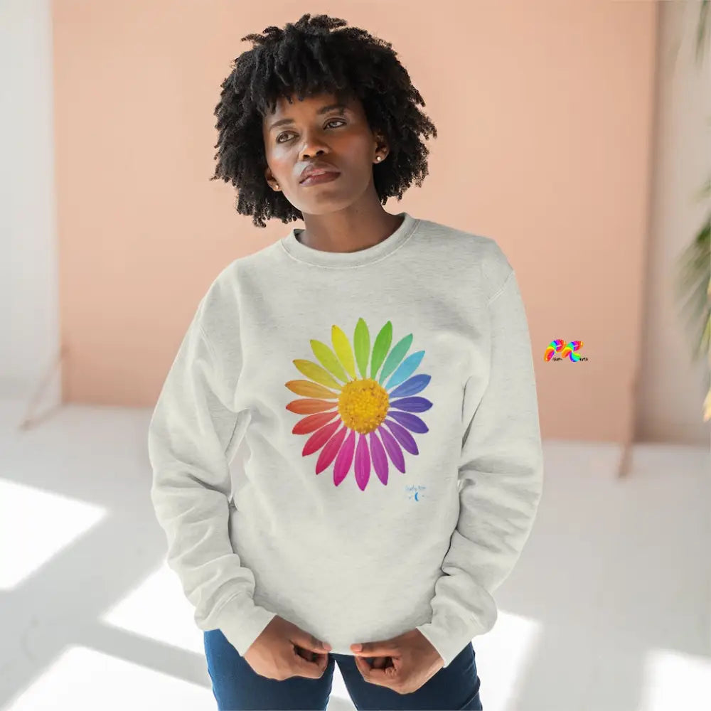 Rainbow Flower Unisex Sweatshirt