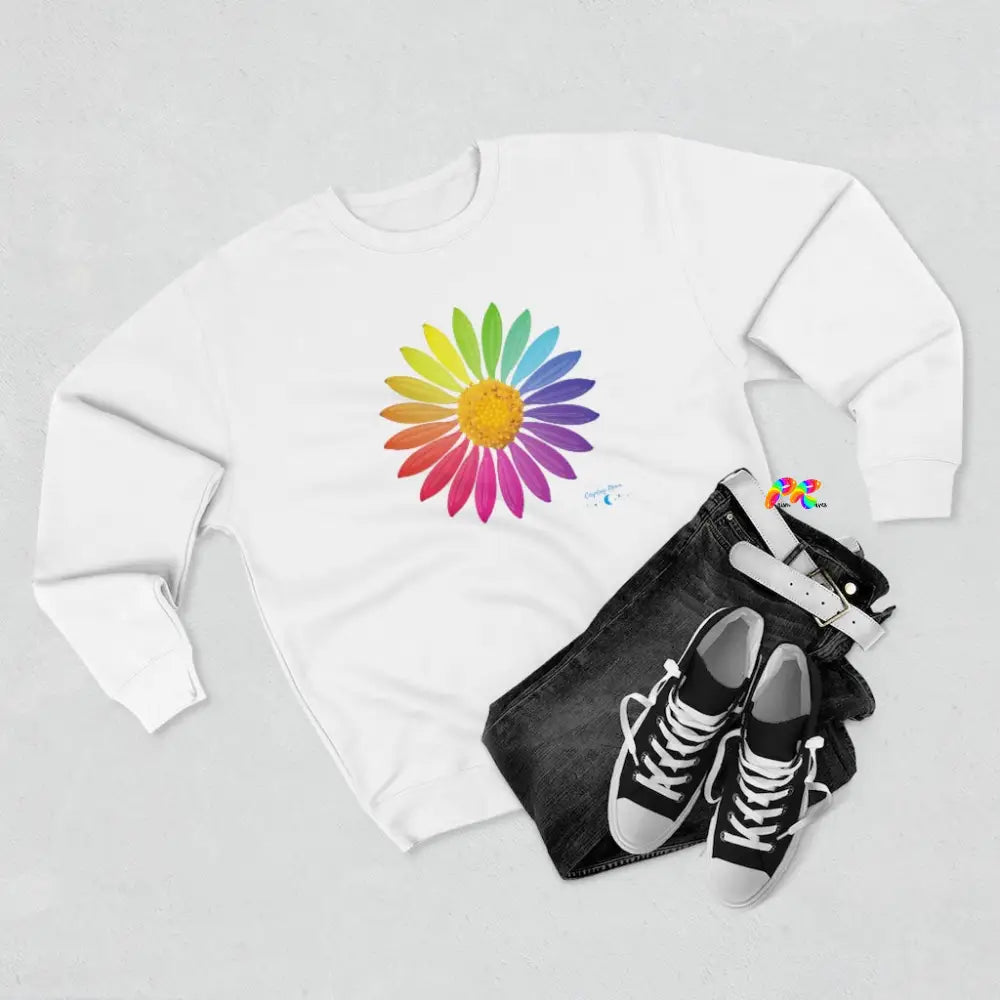 Rainbow Flower Unisex Sweatshirt