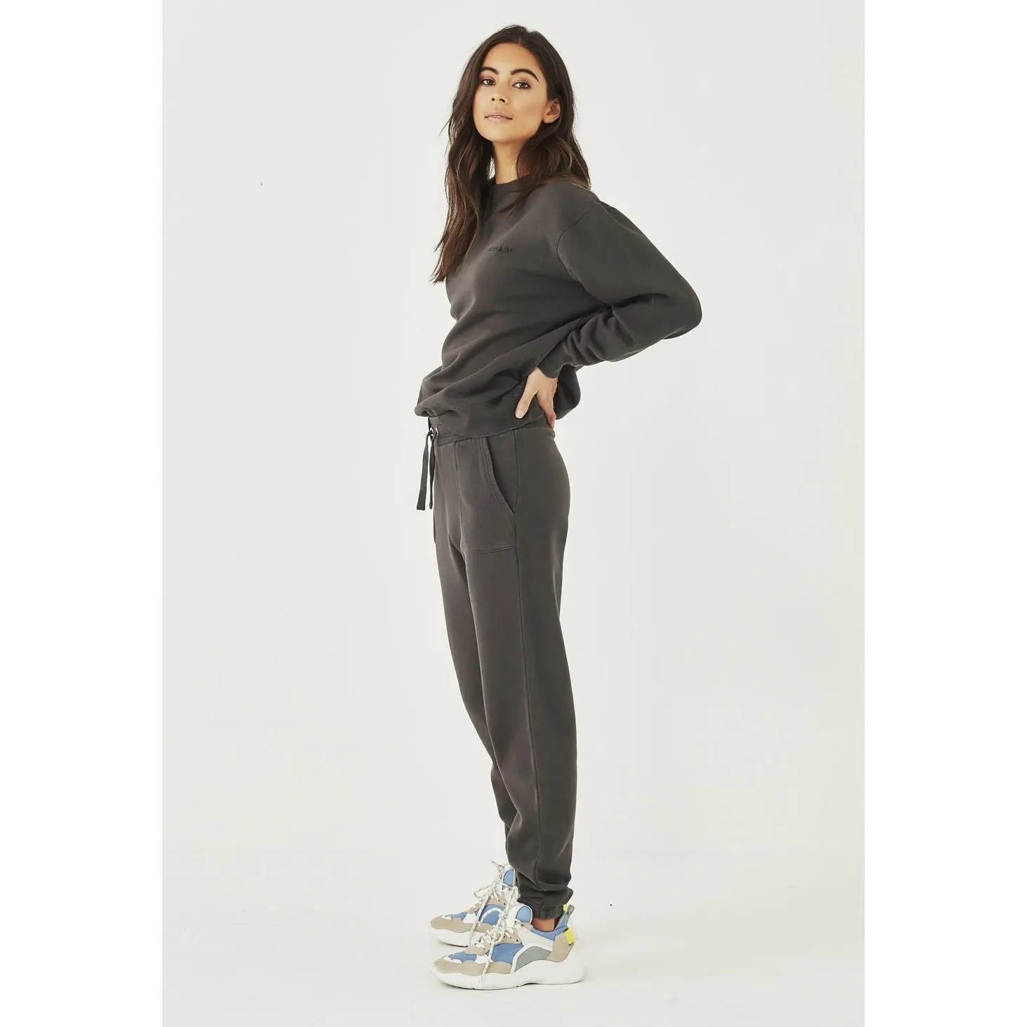 REMAIN  Remain Logo Trackpant - Aged Black