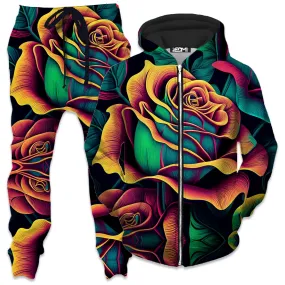 Rosebud Zip-Up Hoodie and Joggers Combo