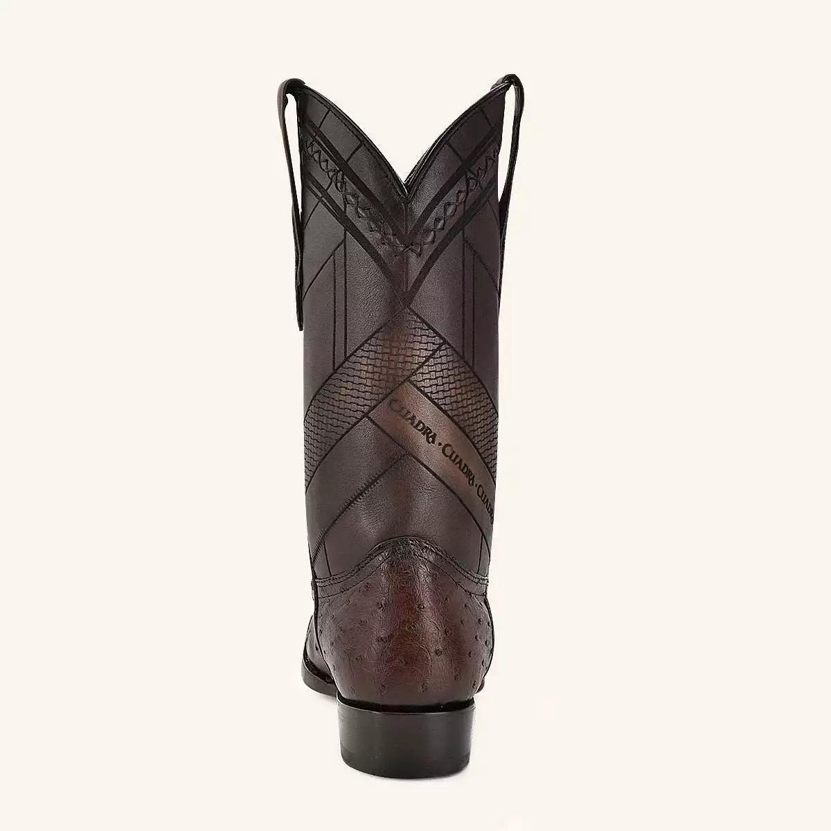 S42FA1 - Cuadra brown dress cowboy ostrich leather boots for men