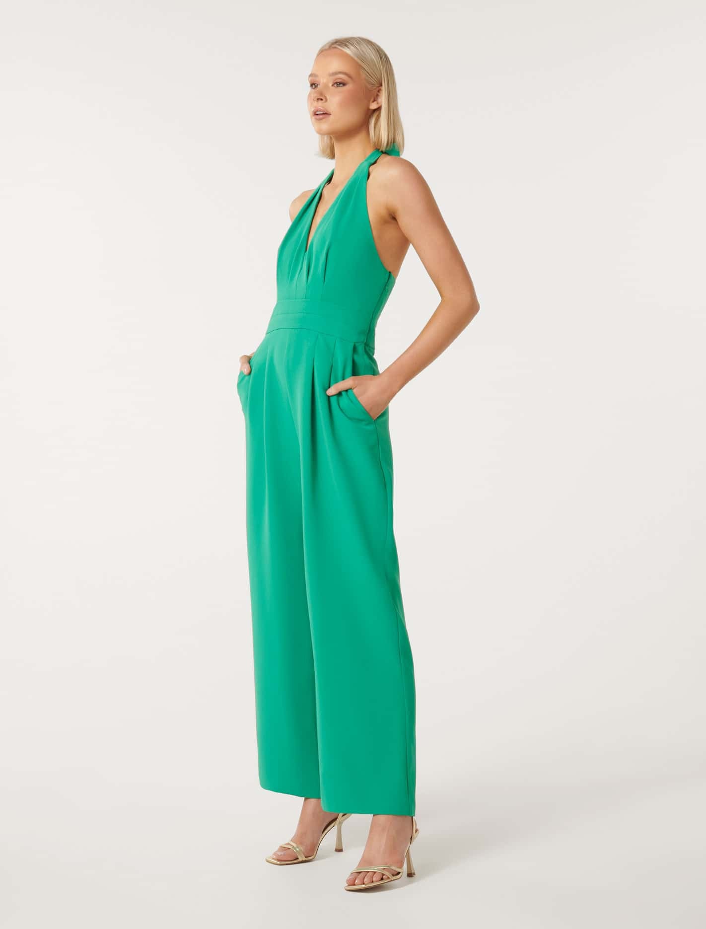 Sally Halter Neck Jumpsuit