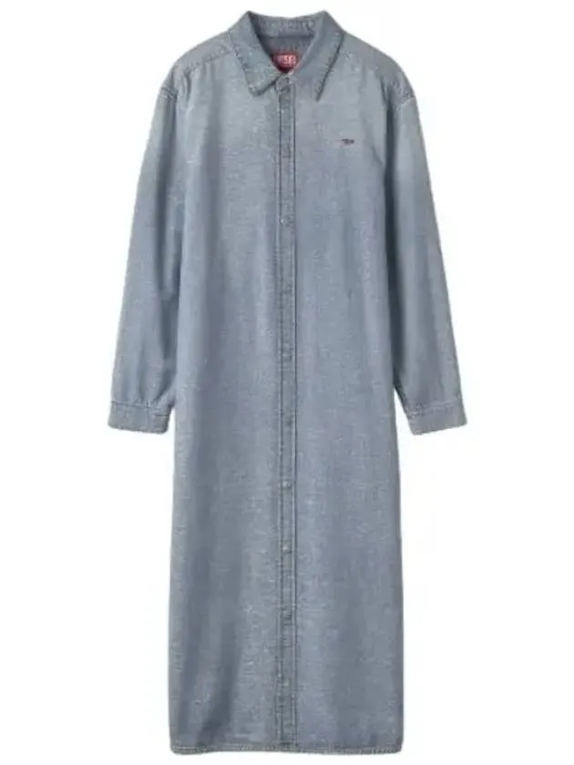 shirt long dress blue