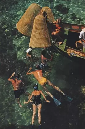 Slim Aarons Snorkelling in Malta Photographic Print