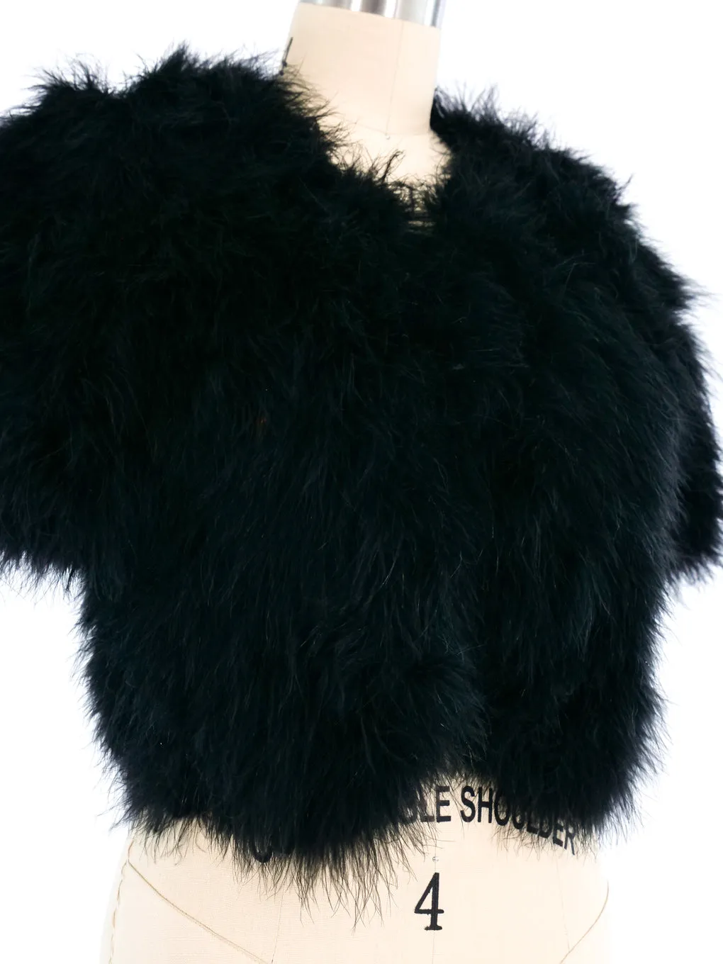 Sonia Rykiel Black Marabou Feather Jacket