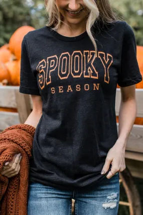 Spooky Season Graphic Tee- Black