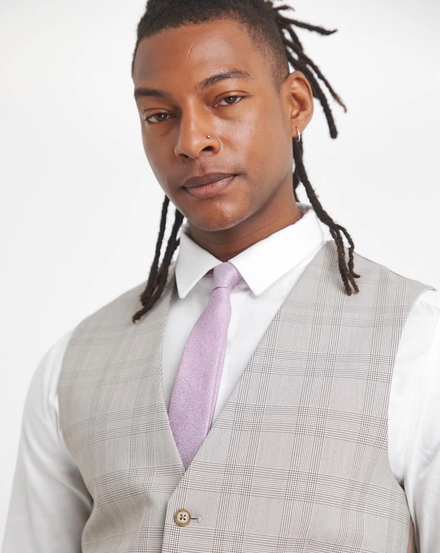 Tailored Check Suit Waistcoat