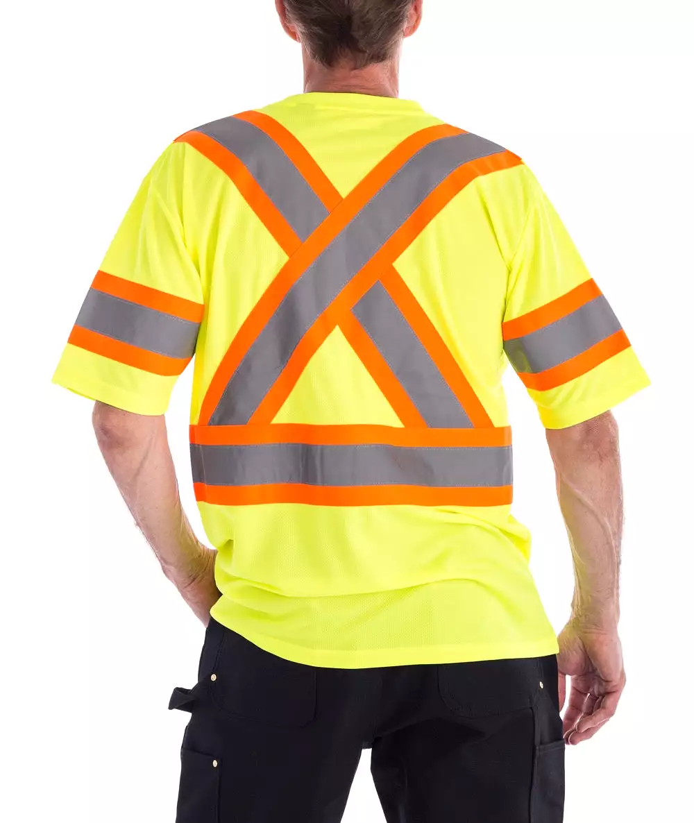 Terra Hi-Vis Short Sleeve Work T-Shirt 116524yl - Yellow