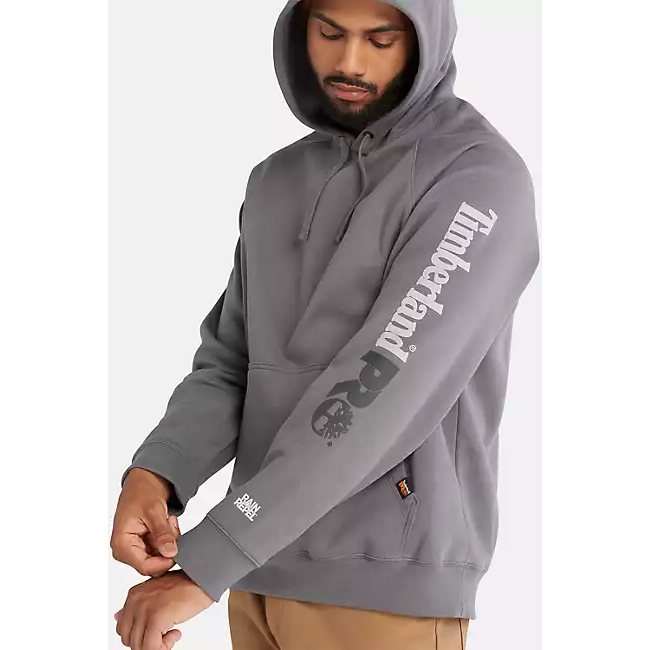 Timberland Pro Men's Hood Sport Hoddie Sweatshirt -Grey- TB0A1HVY039