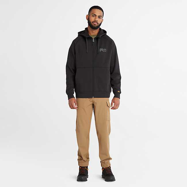 Timberland Pro Men's Hood Sport Zip Front Sweatshirt -Black- TB0A64RN001